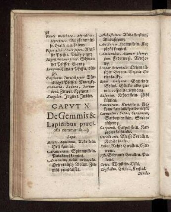 Caput X. De Gemmis & Lapidibus praeciosis communibusq[ue]