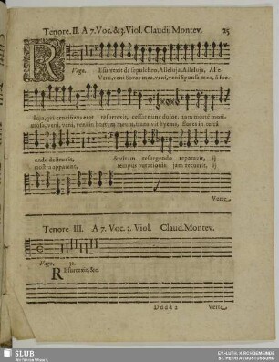 Monteverdi, Claudio: Resurrexit de sepulcro