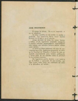 José Ingenieros [Biografía]