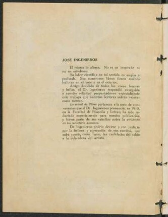 José Ingenieros [Biografía]