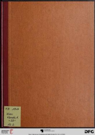 Ölgemälde und Aquarelle moderner Meister aus Wiener Privatbesitz : Versteigerung 12. Februar 1917 (Katalog Nr. 33)