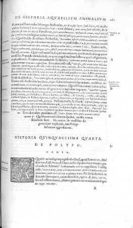 Historia Quinquagesima Quarta. De Polypo