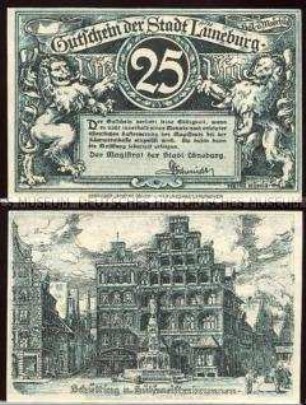Lüneburg, Notgeld, 25 Pfennig