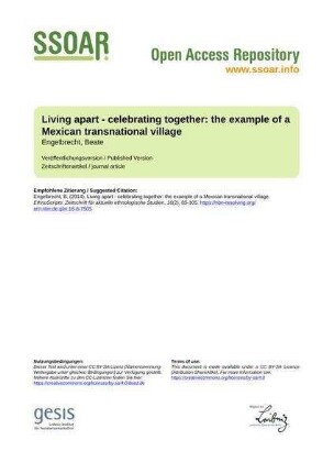 Living apart - celebrating together: the example of a Mexican transnational village