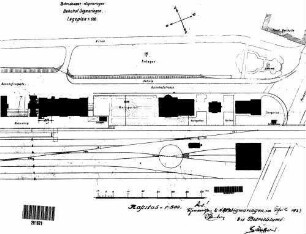 Sigmaringen: Erweiterung des Postgebäudes Lageplan(Verwaltungs-,Neben- u.Postgeb.)