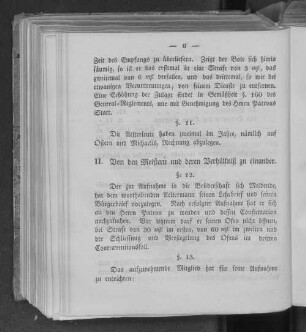 II. Von den Meistern und deren Verhältniß zu einander.