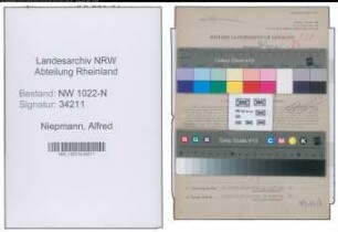 Entnazifizierung Alfred Niepmann , geb. 26.11.1902 (Werkmeister)