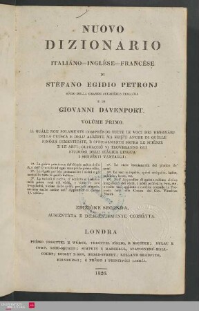 Volúme 1: Italiano-englése-francése