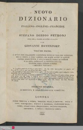 Volúme 1: Italiano-englése-francése