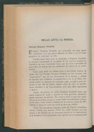 Bellas artes: la pintura