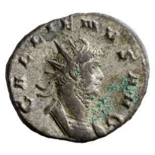 Münze, Antoninian, 258 n. Chr.