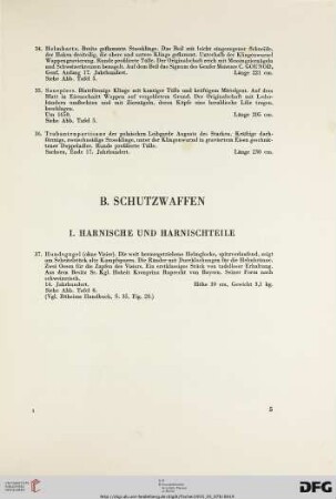B. Schutzwaffen (Nr. 37-68)