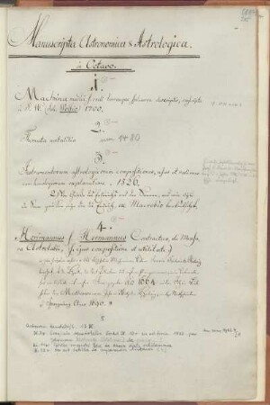 Manuscripta astronomica & astrologica in octavo