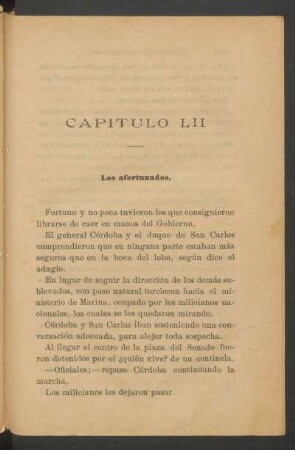 Capítulo LII - Los afortunados.