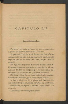 Capítulo LII - Los afortunados.