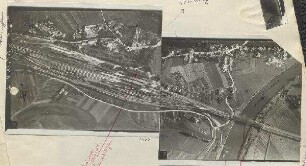 Reihenbild: Bahnhof Donauwörth und Umgebung (mit Einzeichnungen) (1500 m)