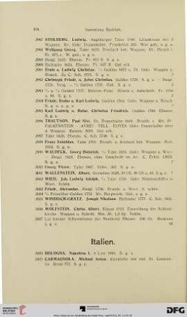 [Italien, Schweiz, Niederlande] (Nr. 3008-3085)