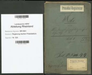 Maßregeln zur Erhaltung der öffentlichen Ruhe. Bd. 1