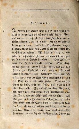 Briefe über die Wunderheilungen des Fürsten Alexander von Hohenlohe