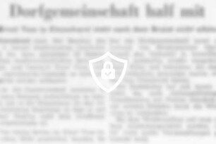 Dorfgemeinschaft half mit