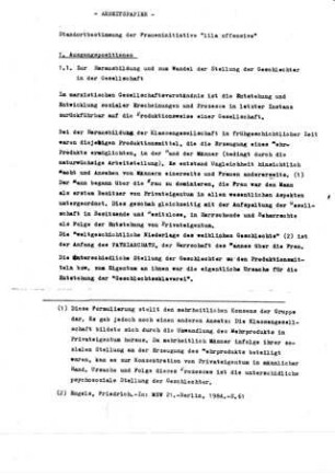 Arbeitspapier Standortbestimmung Lila Offensive