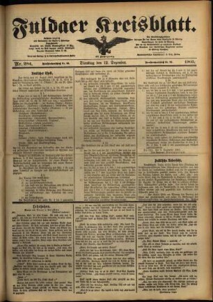 Ausgabe vom Dienstag, den 12. Dezember 1905.
