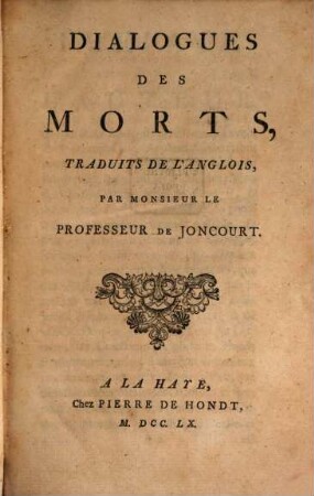 Dialogues des morts