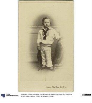 Porträt des Prinzen Wilhelm von Preußen