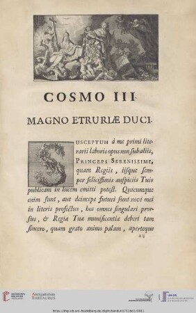 Cosmo III magno etruriae duci