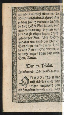 Der 71. Psalm. - Der 80. Psalm.