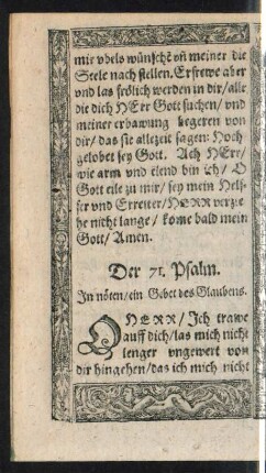 Der 71. Psalm. - Der 80. Psalm.
