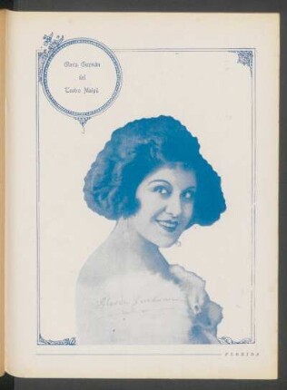 [Fotografía de] Gloria Guzmán del teatro Maipú