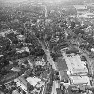 Erfurter Brühlervorstadt : Blickrichtung Südwesten zum Gothaer Platz