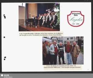 Verlesen der Grußadresse in der Versammlungshalle Vaihingen (Bild 1)