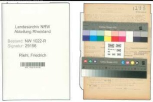 Entnazifizierung Friedrich Riehl , geb. 19.09.1904 (Anwalt)