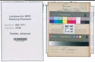 Entnazifizierung Johannes Poehler , geb. 22.04.1905 (Kraftwagenfuehrer)