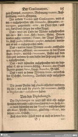 Von den Diphthongis