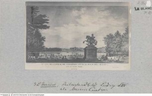 Reiterstandbild Ludwig XIV. als Marcus Curtius in Versailles; II.e vue du Château de Versailles et de la piece des Suisses