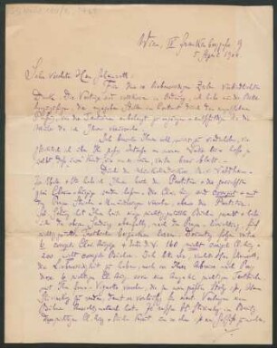 Brief an B. Schott's Söhne : 05.04.1904