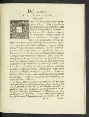 Disputatio De Actionibus.