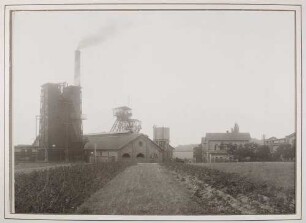 Zechenansicht - Tagesanlagen des Bergwerks in Ensdorf