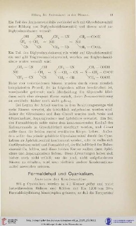 Formaldehyd und Cyankalium