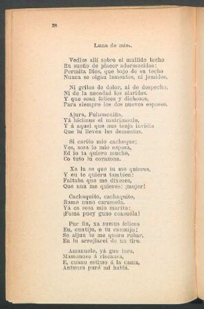 Luna de miel.