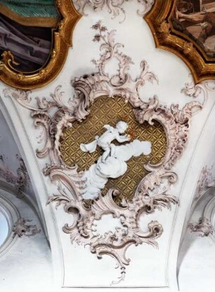 Kartusche mit Putto
