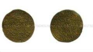 Nürnberger Rechenpfennig von Hans Schultes mit Reichsapfel