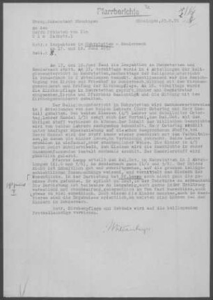 Mehrstetten-Sondernach: Inspektionsbericht 1953