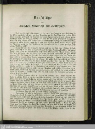 Vorschläge zum deutschen Unterricht auf Realschulen