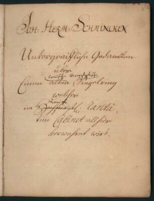3: Unvorgreifliche Gedancken über einen alten (römischen hieroglyphischen) Siegelring, welcher im Hochfürstl. (Königl.) Raritäten Cabinett allhier verwahret wird
