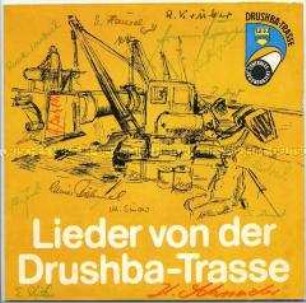 FDJ-Lieder zum Bau der Drushba-Trasse, Plattenhülle