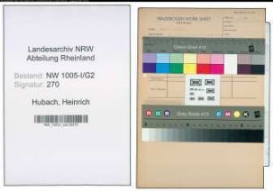 Entnazifizierung Heinrich Hubach , geb. 08.03.1916 (Polizeibeamter)